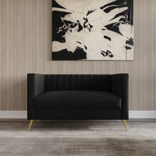Clayfell Weiss Velvet Square Arm Chair/ Loveseat/ Sofa