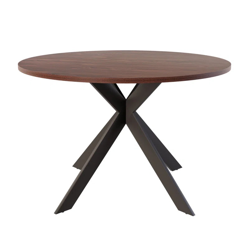 Garrell 46‘’ round Dining Table, Mid-Century round Kitchen Table for 4 Person, Modern Leisure Coffee Table