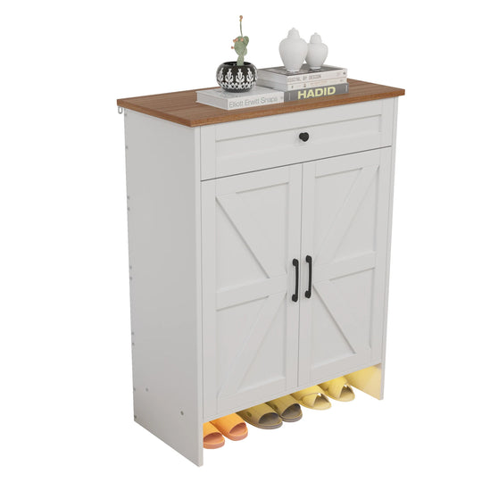 Shoe Storage Cabinet with Drawers Entryway Shoe Storage