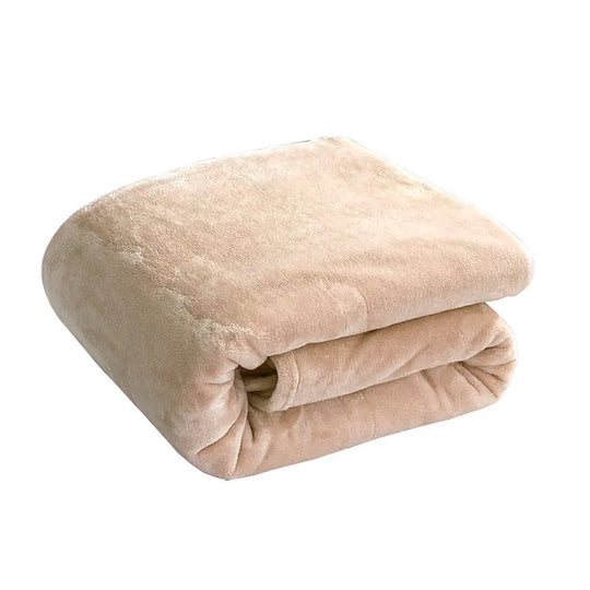 Cozy Microfiber Extra Soft Solid Color Throw Bed Blanket