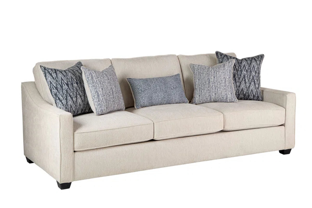Cherisse 96" Tuxedo Arm Sofa with Reversible Cushions
