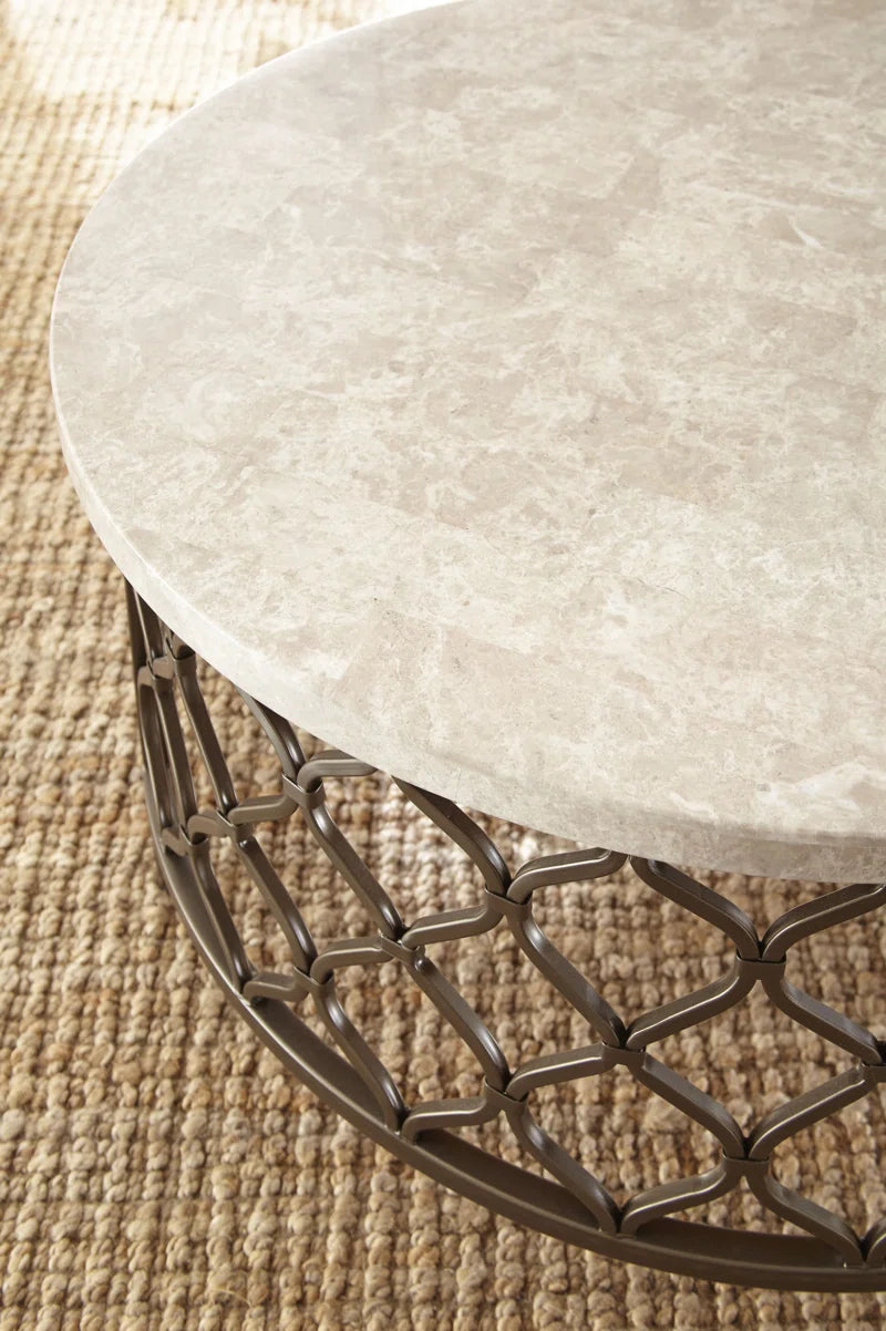 Akhilesh Marble Top Coffee Table