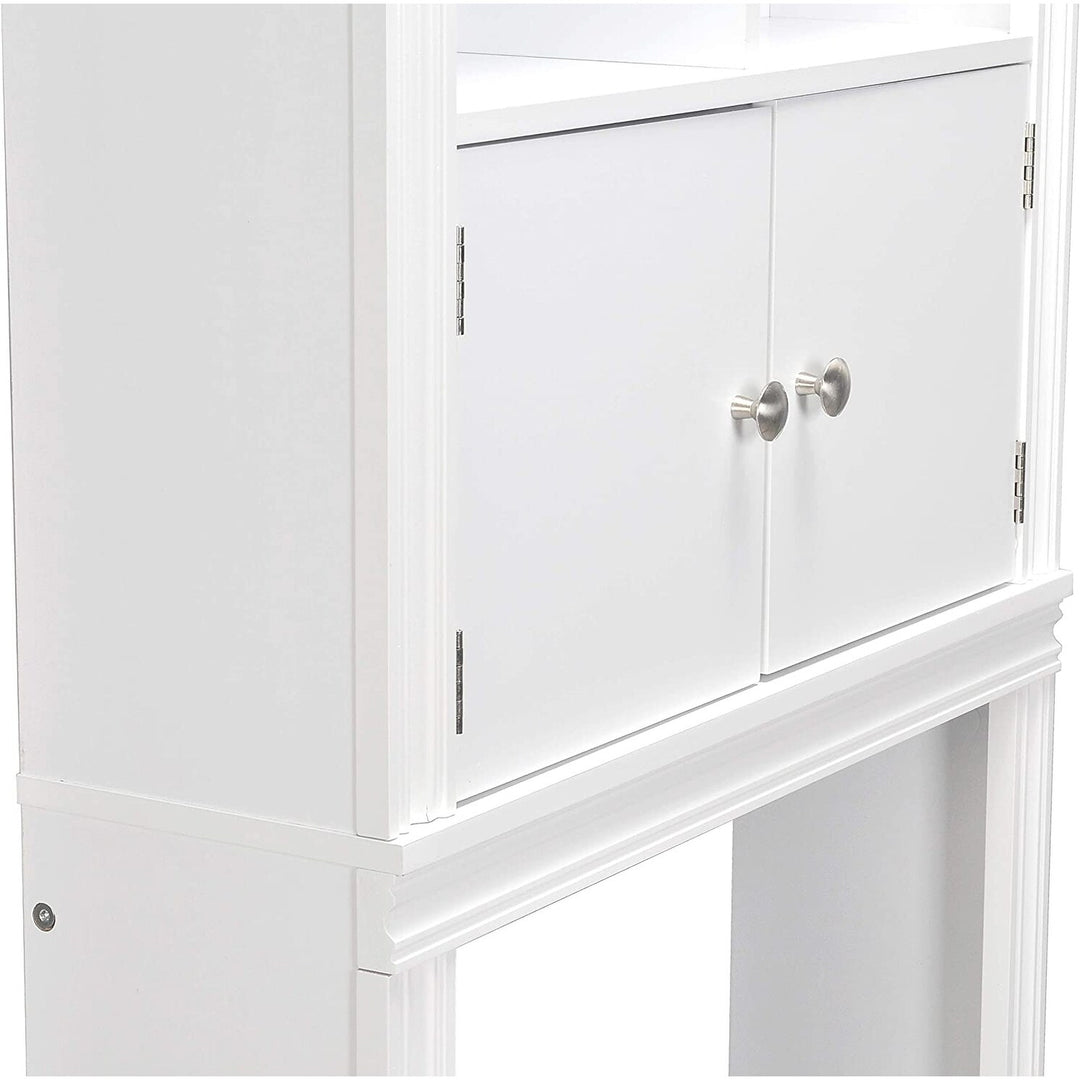 Spirich Home Bathroom Shelf over the Toilet with 4 Cubbies, Bathroom Cabinet Organizer over Toilet, Space Saver Cabinet Storage