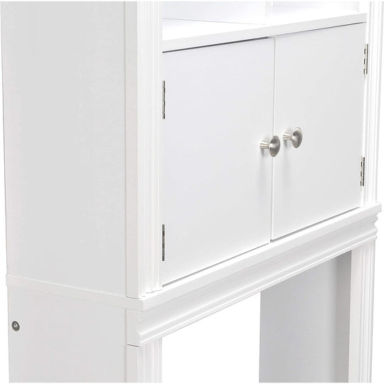 Spirich Home Bathroom Shelf over the Toilet with 4 Cubbies, Bathroom Cabinet Organizer over Toilet, Space Saver Cabinet Storage