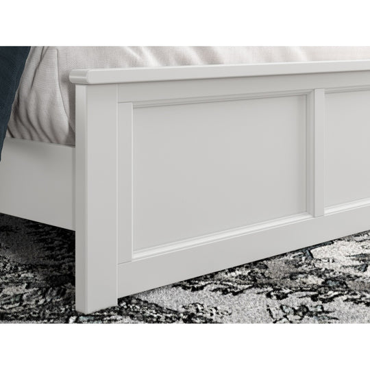Charlotte Solid Wood Low Profile Platform Bed with Matching Footboard