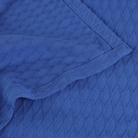 Diamond Weave All-Season Bedding Cotton Blanket