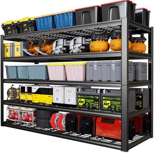 Garage Shelving Heavy Duty , 24"D X84"H Metal Shelves with 5 Tier Adjustable Garage Storage Shelves,Industrial Shelving