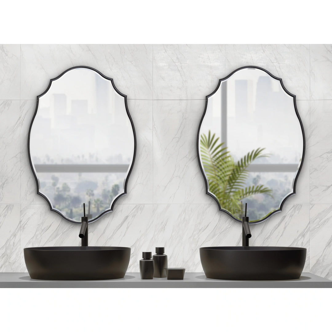 Leanna Scalloped Oval Wall Mirror