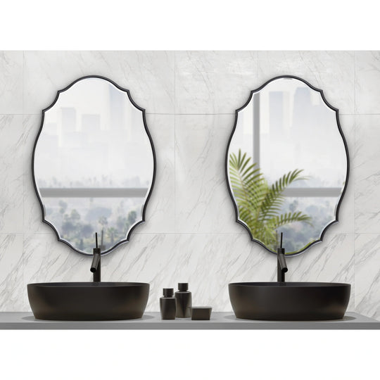 Leanna Scalloped Oval Wall Mirror