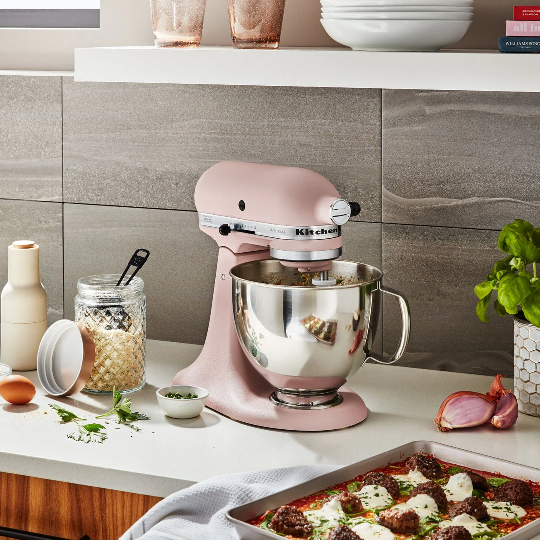 Artisan Series 5 Quart Tilt-Back Head Stand Mixer in Feather Pink