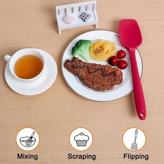 5Pcs Silicone Spatula Set Heat Resistant Non Stick Spatula