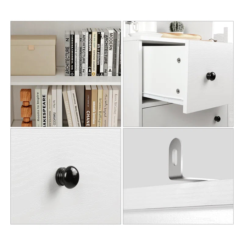 Kitchen Pantry Storage Cabinet, White(47.2"W X 71"H X 17.7"D)