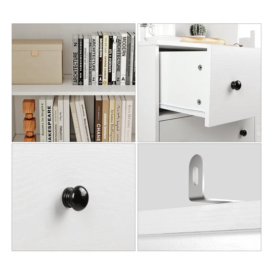 Kitchen Pantry Storage Cabinet, White(47.2"W X 71"H X 17.7"D)