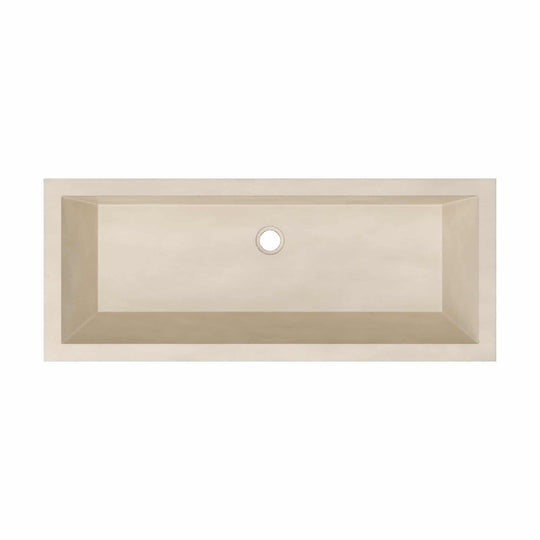 Arcata Nativestone Concrete Undermount Trough Bathroom Sink