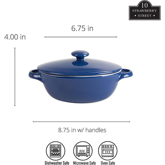 Sienna Covered Casserole 10" and 7" Bakeware Set