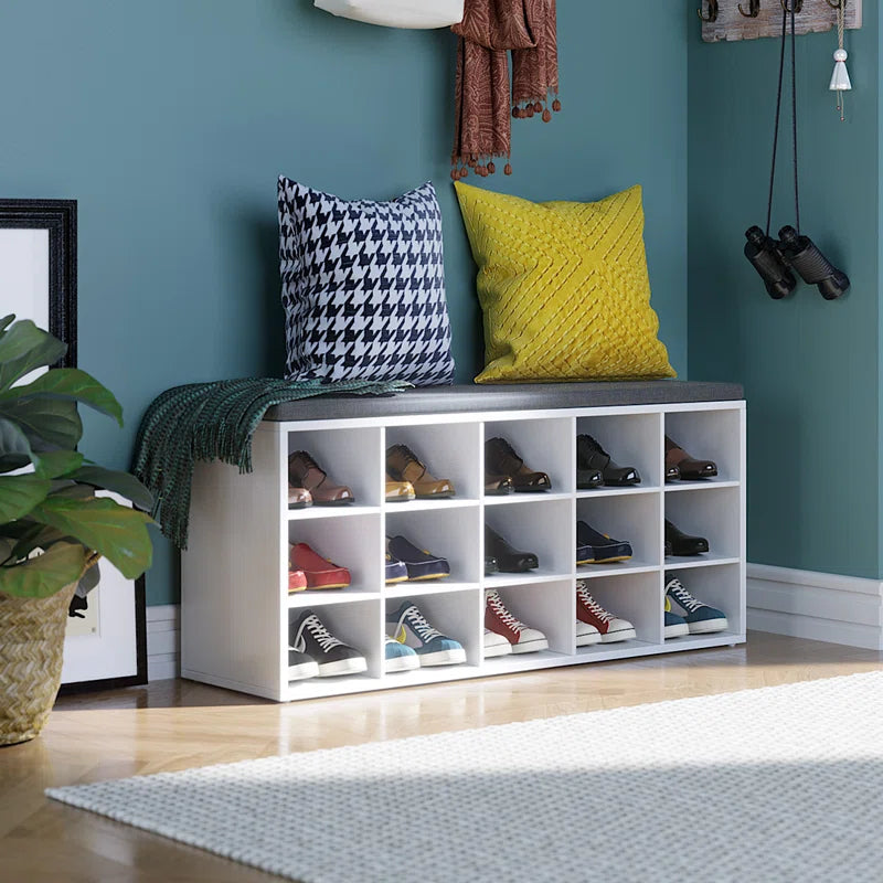 Jurina 15 Pair Shoe Storage Bench