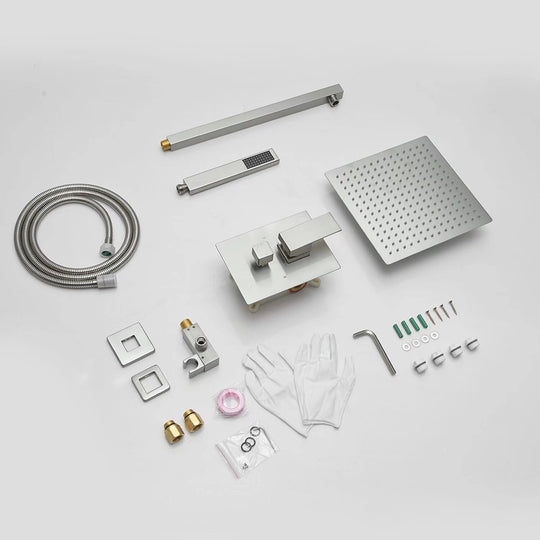 Rain Shower Faucet System Head Oil Rubbed Bronze with 10 Inch