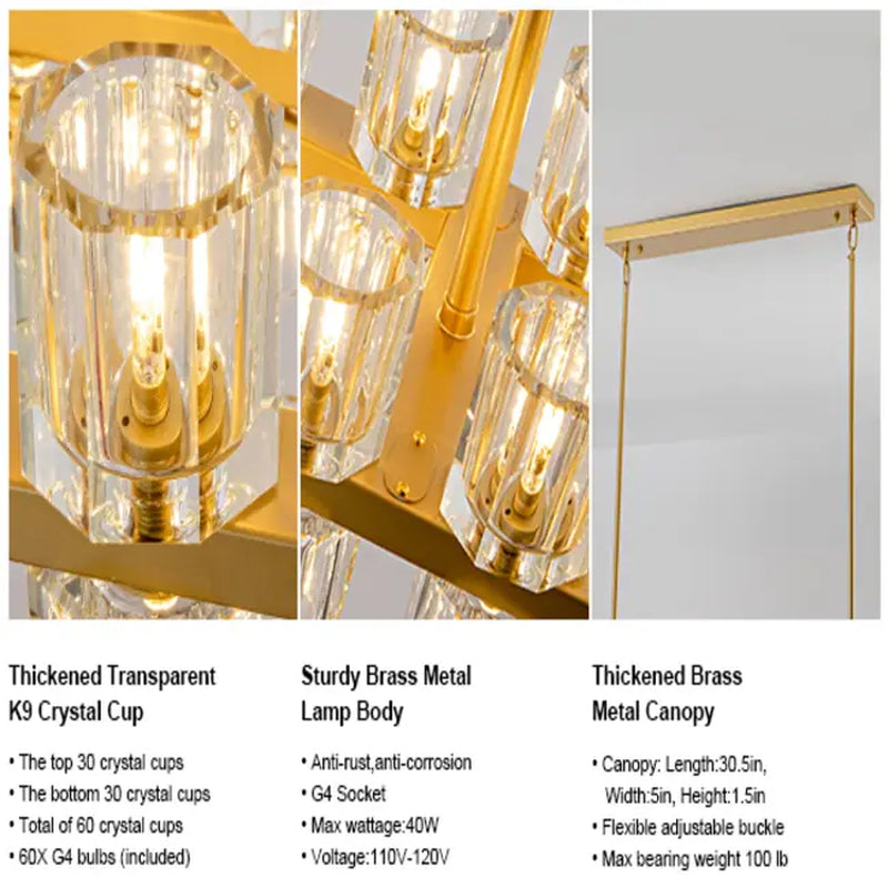 Wagon Wheel Chandelier with Crystal Shade