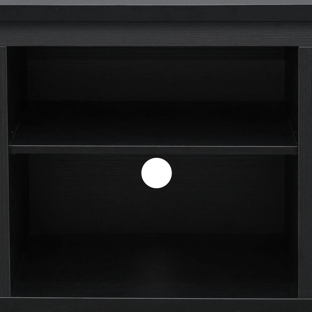Classic TV Stand for up to 80" Tvs-Glass Fronted Doors-Modern Finish - 65"W X 16"D X 23.625"H