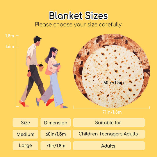 Kids' and Adult Halloween Food Throw Blanket, Microfiber Funny Food Blanket for Home or Dorm Decor
