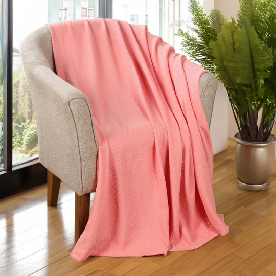Metro Zig-Zag Chevron All-Season Bedding Cotton Blanket
