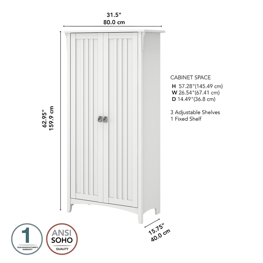 Salinas Bathroom Storage Cabinet with Doors by