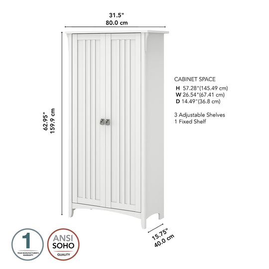 Salinas Bathroom Storage Cabinet with Doors by