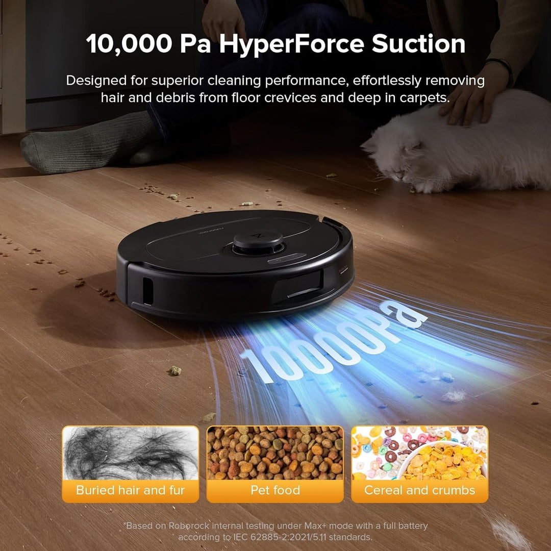 QV 35S Robot Vacuum and Mop,10000Pa Suction, Self-Emptying, Self-Washing & Air Drying,10Mm Mop Raise