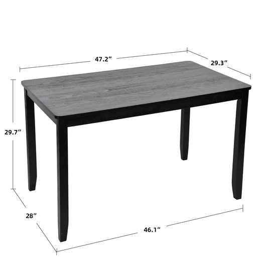 Solid Wood 47" Length Dining Room Table (Chairs Not Included)