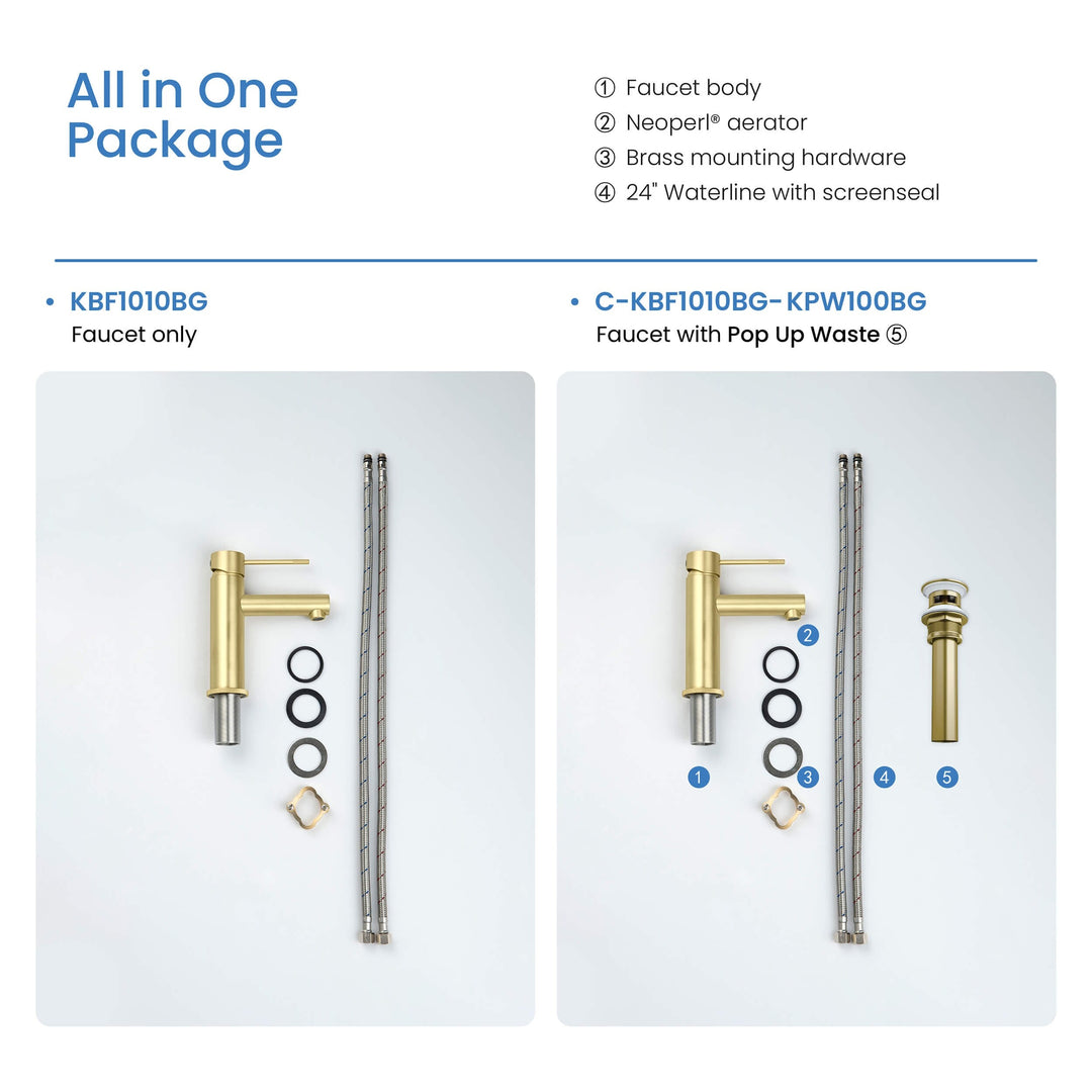 Luxury Single Hole Bathroom Faucet