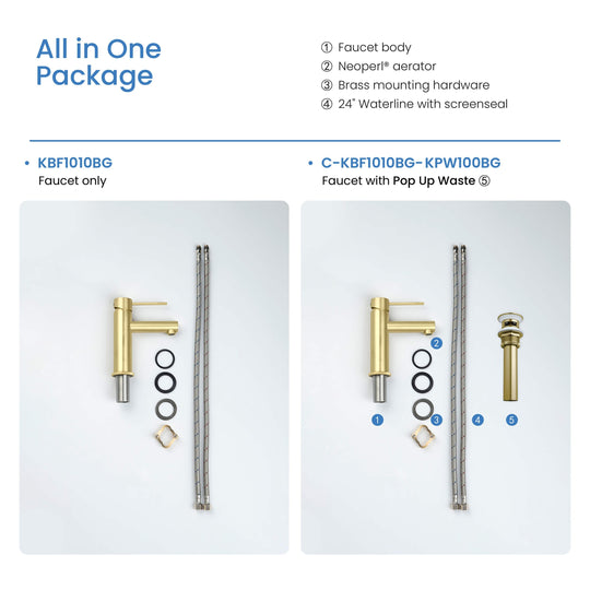 Luxury Single Hole Bathroom Faucet