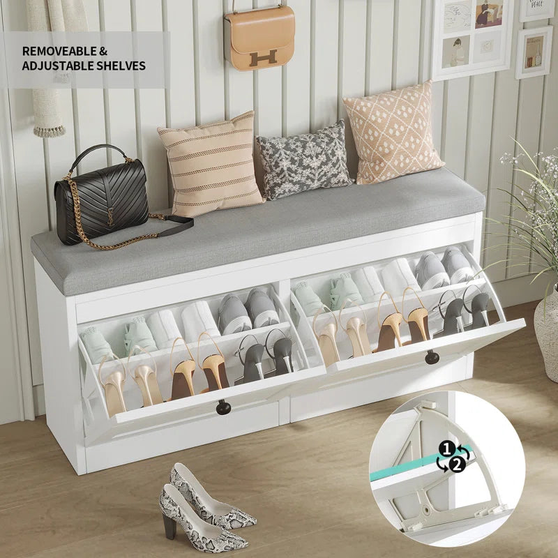 12 Pair Shoe Storage Bench