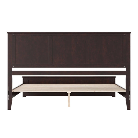 Charlotte Solid Wood Low Profile Platform Bed with Matching Footboard