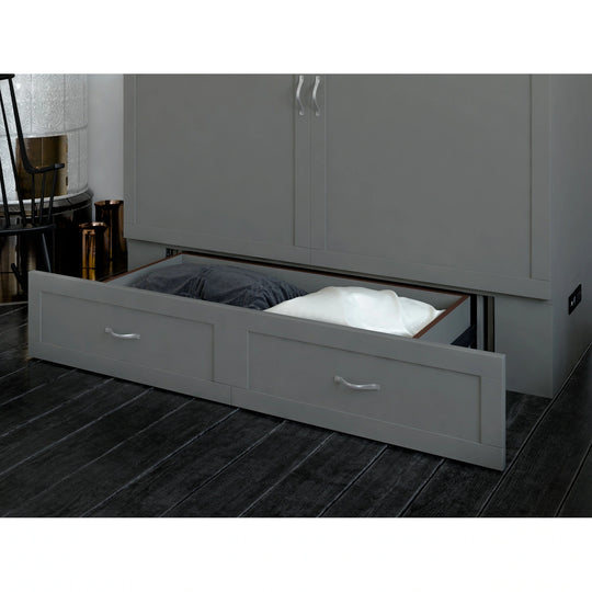 Hamilton Murphy Bed Chest with Mattress and Storage Drawer