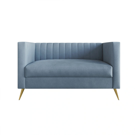 Clayfell Weiss Velvet Square Arm Chair/ Loveseat/ Sofa