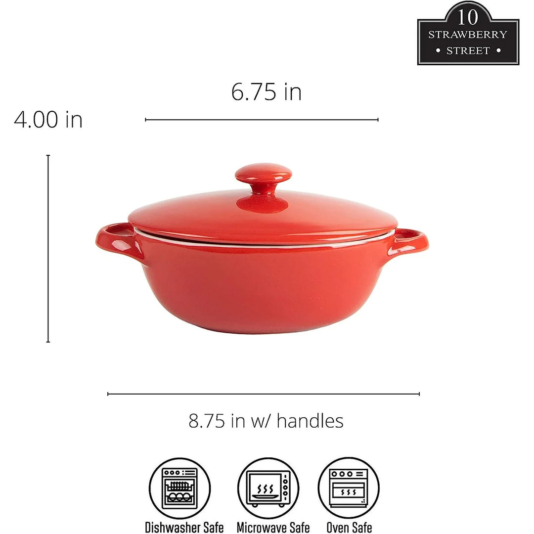 Sienna Covered Casserole 10" and 7" Bakeware Set