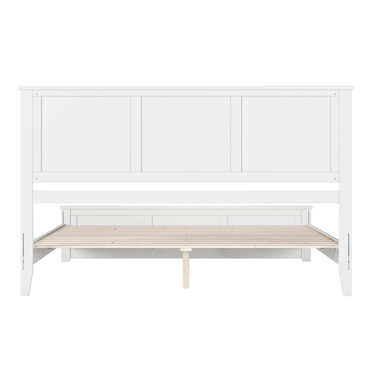 Charlotte Solid Wood Low Profile Platform Bed with Matching Footboard