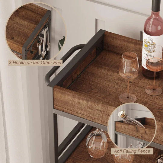 Aust Metal Bar Cart