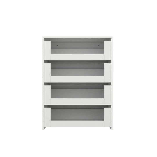 HOMELAVY Glass-Top Closet Organizer White Dressing Island Ample Storage Dresser Cabinets