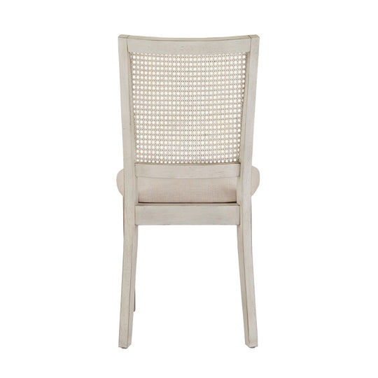 Eleanor Beige Linen Rattan Dining Chairs (Set of 2) by  Classic