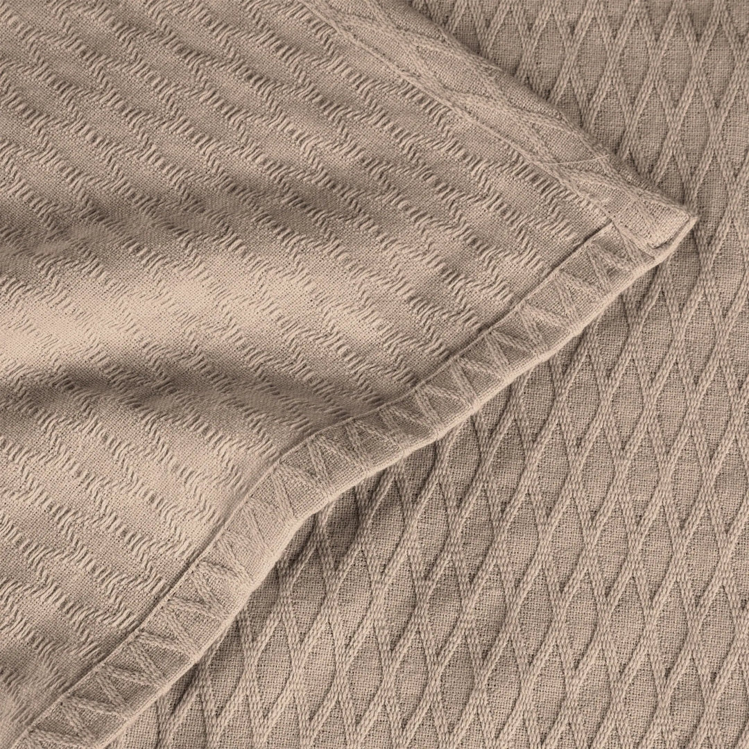 Diamond Weave All-Season Bedding Cotton Blanket