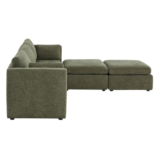 Mia Oversized Modular Sectional Fabric Sofa