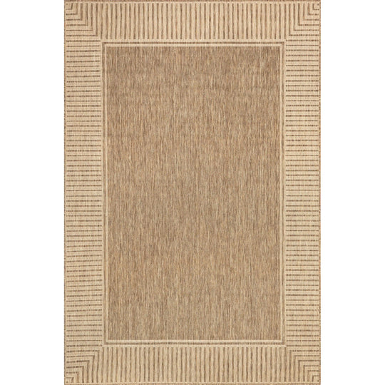 Leah Classic Bordered Indoor/Outdoor Area Rug
