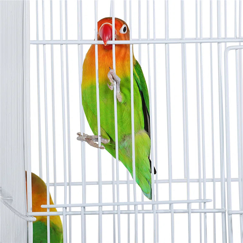 Taylorsville Iron Flat Top Table Top Bird Cage with Perch