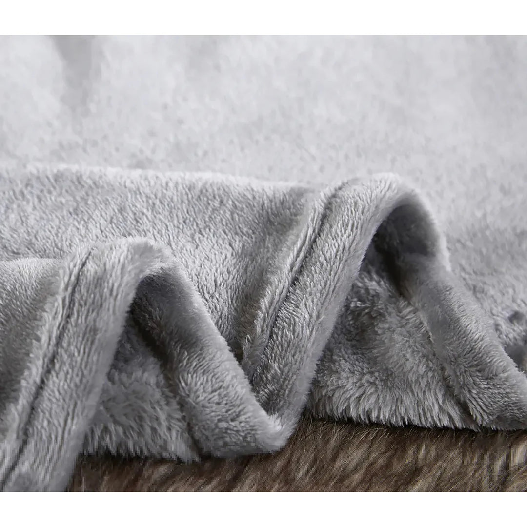Cozy Microfiber Extra Soft Solid Color Throw Bed Blanket