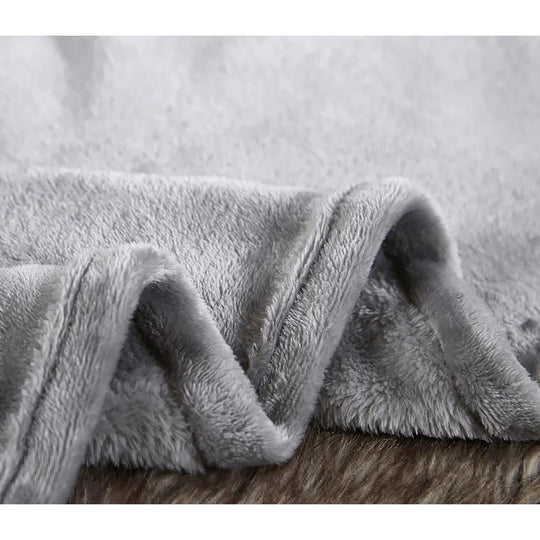 Cozy Microfiber Extra Soft Solid Color Throw Bed Blanket