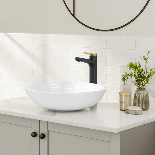 Indy Single Handle Vessel Bathroom Faucet with Pop up Drain