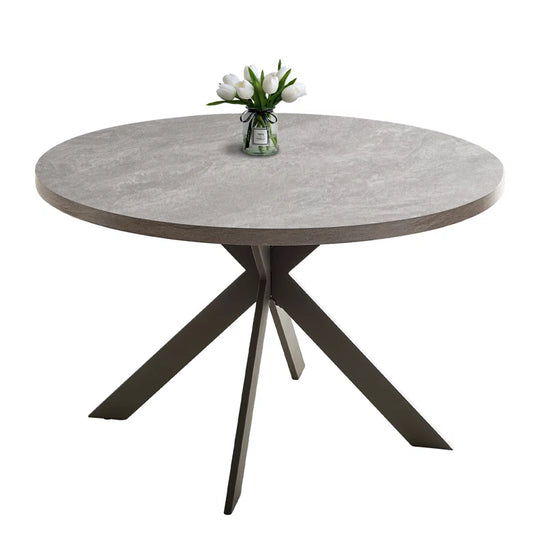 Garrell 46‘’ round Dining Table, Mid-Century round Kitchen Table for 4 Person, Modern Leisure Coffee Table