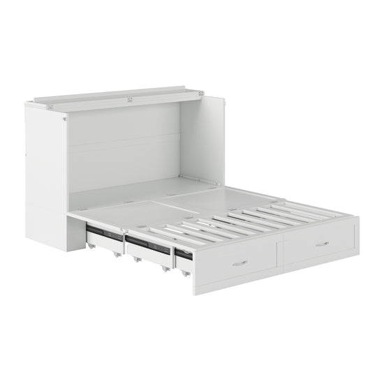 Hamilton Murphy Bed Chest with Mattress and Storage Drawer
