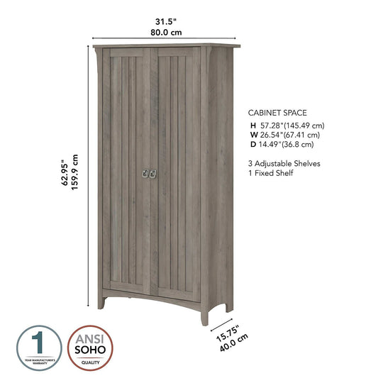 Salinas Bathroom Storage Cabinet with Doors by